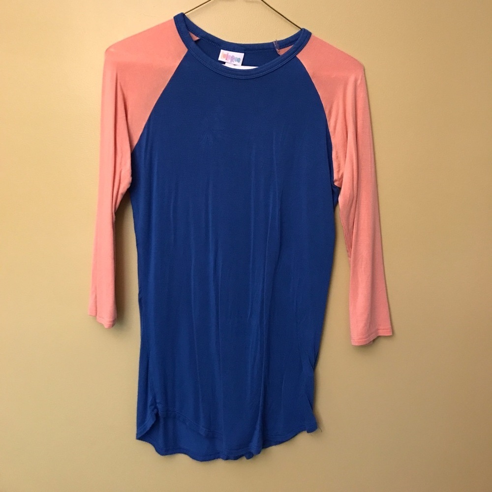 Lularoe Blue and peach randy top